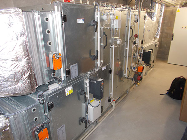 Ventilating unit machine room